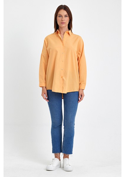 Oversize Uzun Basic Gömlek DS22YB113900
