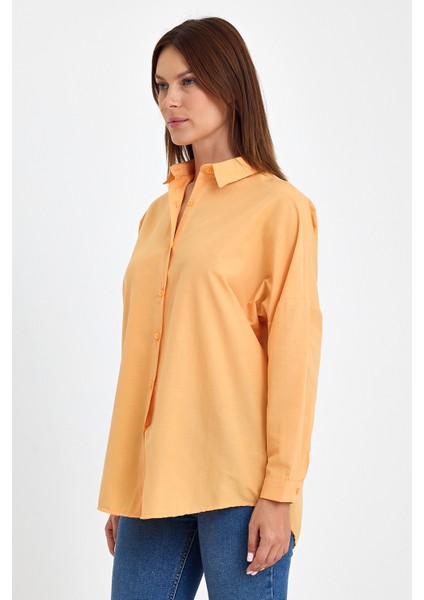 Oversize Uzun Basic Gömlek DS22YB113900