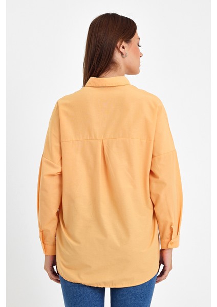 Oversize Uzun Basic Gömlek DS22YB113900