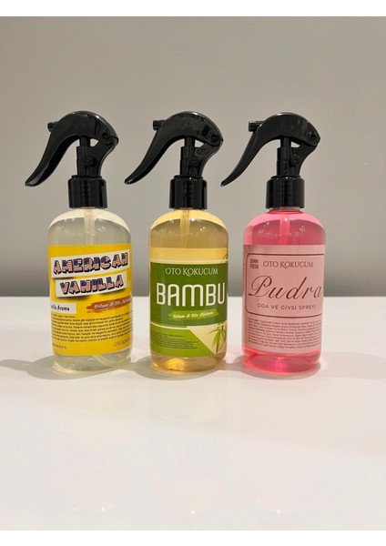Amerıcan Vanılya Bambu Pudra Oto ve Ortam Kokusu 3*250 ml fiyatları