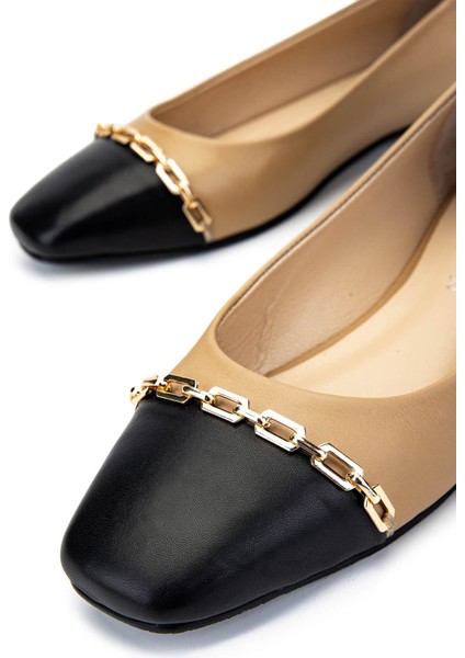 Kadın Deri Bej Babet Ayakkabı 1027 033 Bn Ayk SK24-25 Nude Dr/syh Dr fırsatları