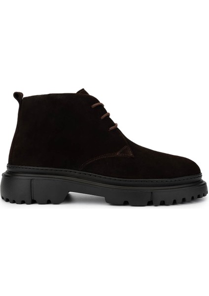 Erkek Deri Kahverengi Süet Casual Bot 572 2199 Erk Bot SK24-25 Kahve Suet