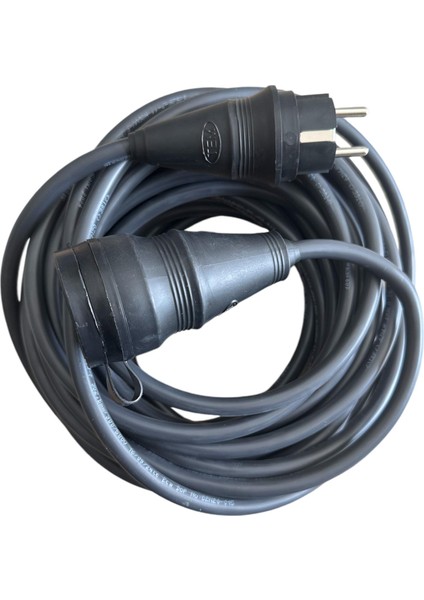Evden Elektrikli Araba Şarj Uzatma Kablosu - Topraklı %100 Bakır 3 x 2.5 mm