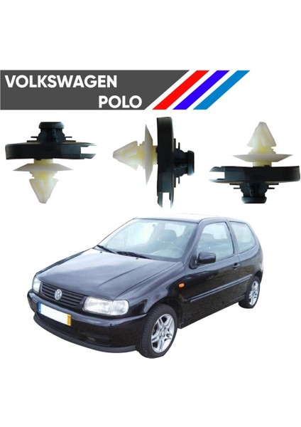 Volkswagen Polo Çıta Klipsi 1999-2002 6N0868243A 50 Adetli Paket
