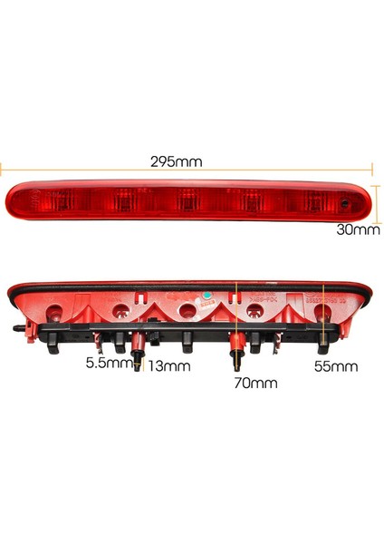 Peugeot 206+ Plus Arka Bagaj Üçüncü Stop Lambası Duylu (Ampullu) 1997-2012 6350K5