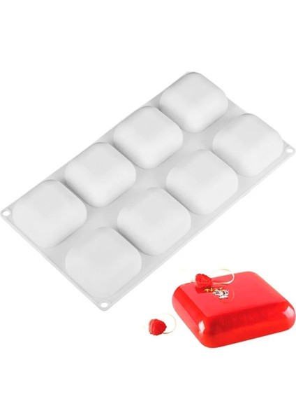 Tekno Trust Silikon Dikdörtgen Silikon Küçük Boy Baton Sabun Kek Çikolata Kalıbı Goldcakes