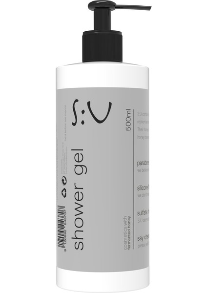 Shower Gel Men 500 ml - Duş Jeli Erkek Tuz Paraben Silikon Sles / Sls içermez