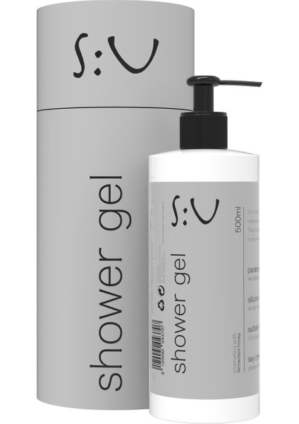 Shower Gel Men 500 ml - Duş Jeli Erkek Tuz Paraben Silikon Sles / Sls içermez modelleri