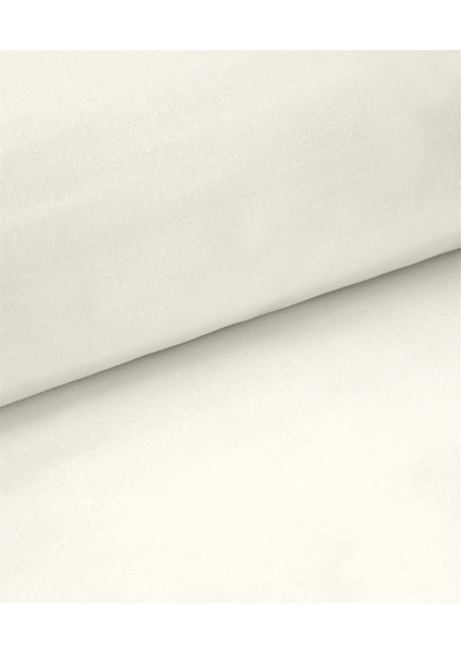 Organik Pamuk Akfil Nevresim Seti Tek Kişilik 160 x 220 cm Kırık Beyaz