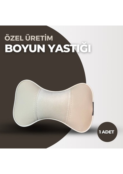 Özel Üretim Boyun Yastığı 1 Adet - Tay Tüyü ve 1. Kalite Deri