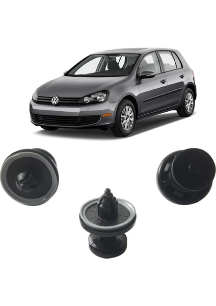 Volkswagen Golf Kapı Döşeme Klipsi 2004-2014 15 Adet 6Q0868243