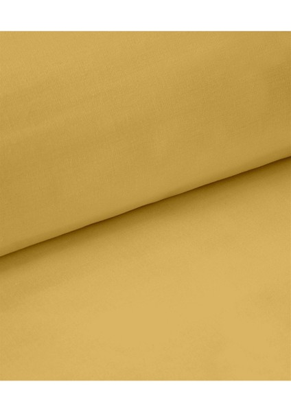Organik Pamuk Akfil Nevresim Seti Tek Kişilik 160 x 220 cm Hardal