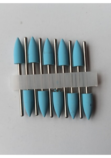 Diş Parlatma ve Parlatma Araçları Taşlama Kafası Oje Parlatma Kafası Parlatma Araçları Parlatıcı Freze Uç Seti 10 Adet 6.X16MIKROMOTOR El Aleti 2.35MM 404-GRİ-PEMBE-YEŞİL-SARI-MAVİ-TURKUAZ
