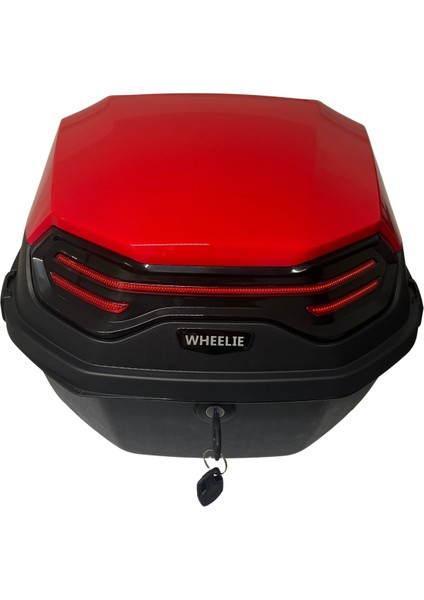 Wheelıe XT08-LR 32 Litre Motosiklet Arka Çanta Açık Kırmızı Su Geçirmez