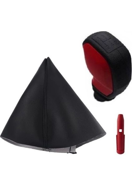 Citroen C3 Spor Vites Topuzu 5 Ileri Kırmızı Renk + Körük