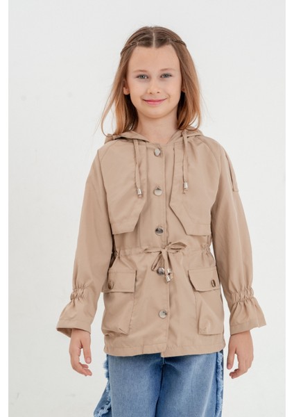 Kız Çocuk Kolu Lastikli Çıtçıtlı Yağmurluk G1654 fiyatları