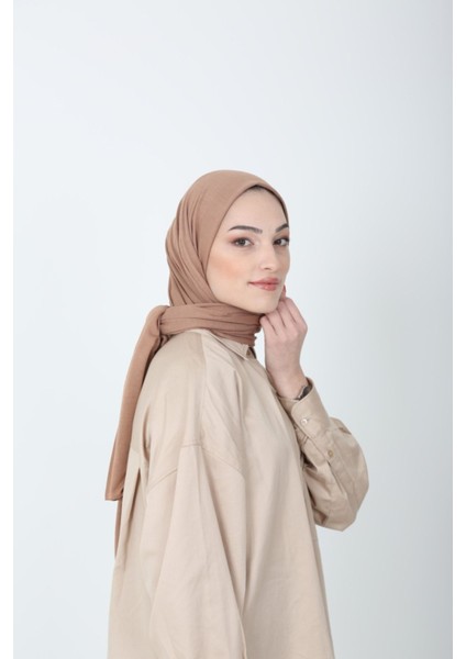 Tekno Trust Tesettür Viskonlu Penye Şal - Kamel fiyatları