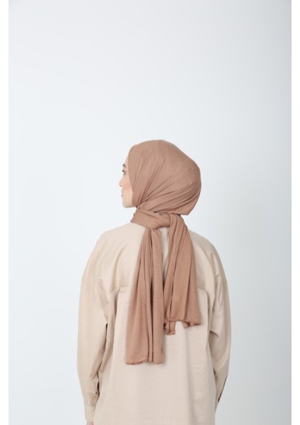 Tekno Trust Tesettür Viskonlu Penye Şal - Kamel modelleri