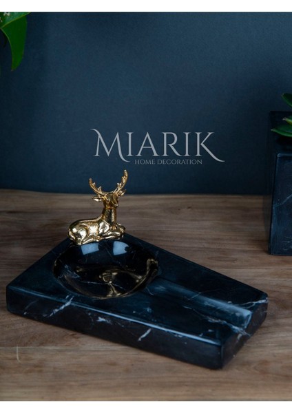 Sıyah Mermer Puro Küllüğü Gold Geyık Detaylı fiyatları