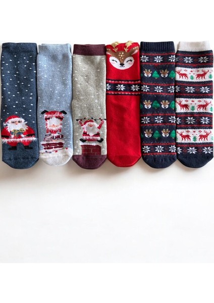 Tekno Trust Yılbaşı Hediye Kutusu Noel Temalı Çocuk Çorap - Tükenmez Kalem - Şans Bilekliği modelleri
