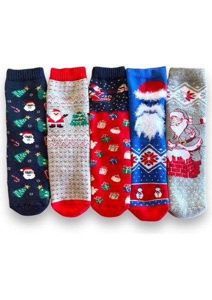 Tekno Trust Yılbaşı Hediye Kutusu Noel Temalı Çocuk Çorap - Tükenmez Kalem - Şans Bilekliği fırsatları