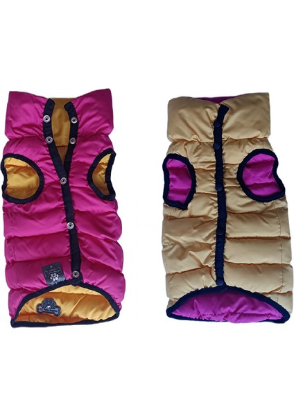 Köpek Şişme Mont Çift Taraflı M