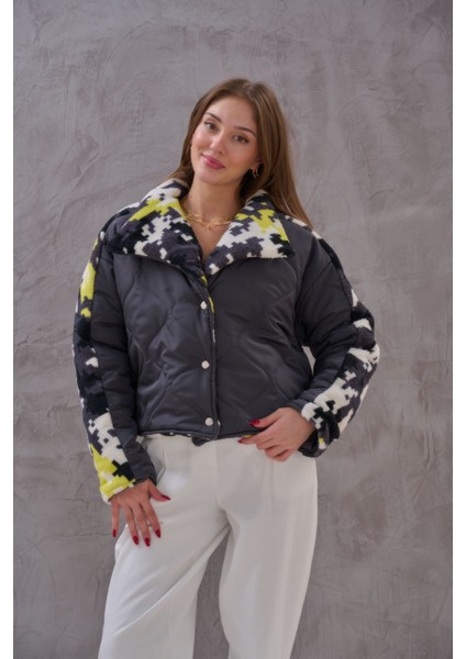 Kadın Tasarım Kapitone Şişme Mont