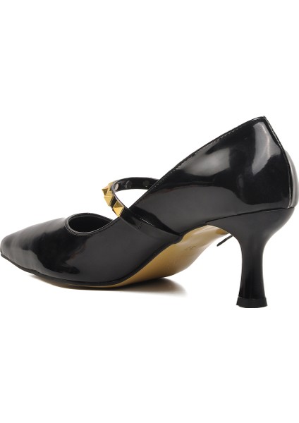 Siyah Rugan Kadın Topuklu Ayakkabı fırsatları