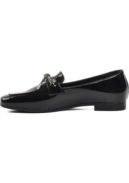 Siyah Kadın Loafer Ayakkabı