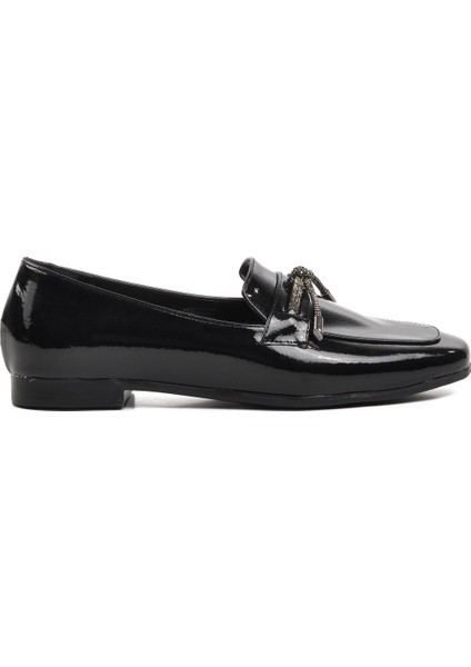Siyah Kadın Loafer Ayakkabı