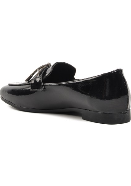 Siyah Kadın Loafer Ayakkabı