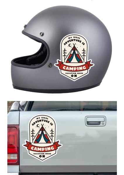 Kamp Camping Adventure 4x4 Offroad Çadır Vahşi Yaşam Sticker Araba Oto Motosiklet Karavan Etiket 02178 fırsatları