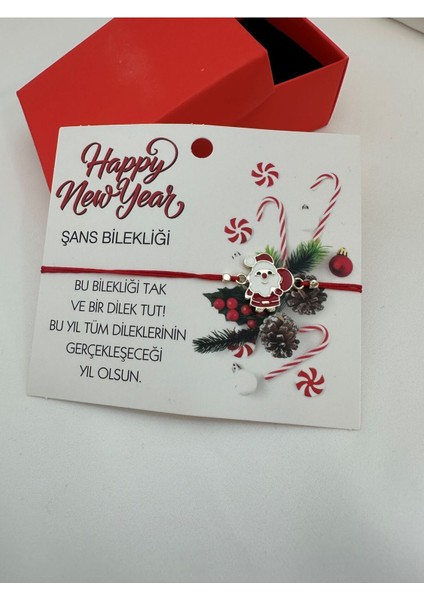 Çantalı Noel Baba Şans Bilekliği