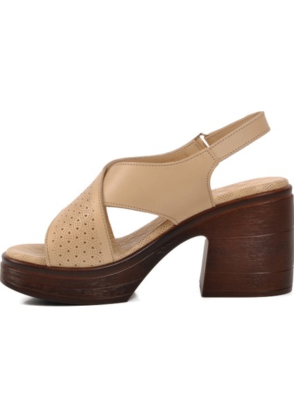 Bej Kadın Topuklu Sandalet fiyatları
