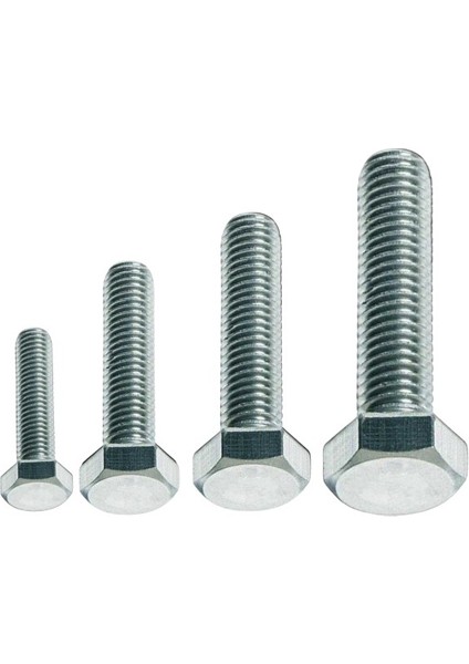 DIN933 M6 60 mm Galv. Kaplamalı Cıvata 20 Adet