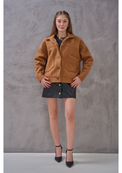 Kadın Cep Detaylı Önü Düğmeli Üç Renk Mont modelleri