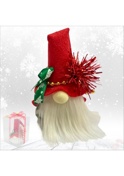 Kutulu Yılbaşı Şans Cücesi, 12CM x 9cm - 1 Adet