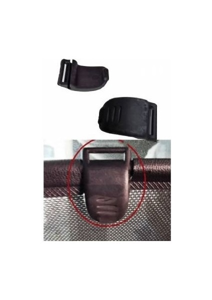 Megane 2 Scenic 2 Kapı Perde Klipsi Tutacağı Siyah Ikili Takım