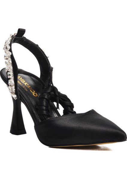 Siyah Kadın Abiye Ayakkabı