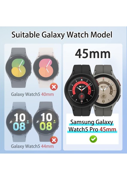Samsung Galaxy Watch 5 Pro 45MM Kolay Uygulama Aparatlı Cam Ekran Koruyucu 01 fiyatları