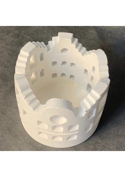 El Yapımı Ev Tipi Dekoratif Biblo / Mumluk - 8 x 9 cm