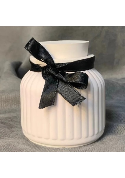 El Yapımı Pudra Pembe Dekoratif Kapaklı Biblo / Saklama Kutusu - 8 x 8 cm