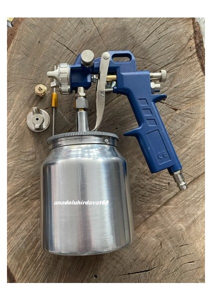 Pro Havalı Boya Tabancası Alt Depo Boya Tabanca Uç 1,5mm Yedek 1,8mm