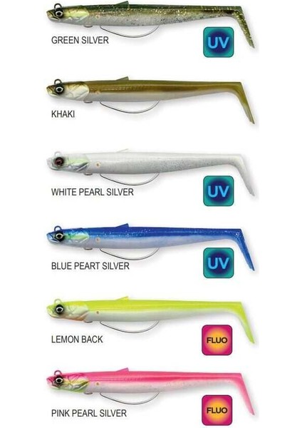 Sandeel V2 Weedless 11.5 cm 22 gr 2+1 Blue Pearl Silver fiyatları