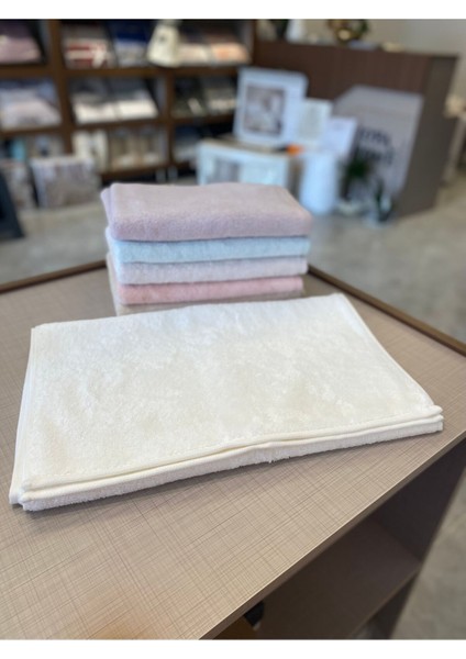 %100 Bambu Krem Rengi Düz Gonca Havlu (50X90CM) fiyatları