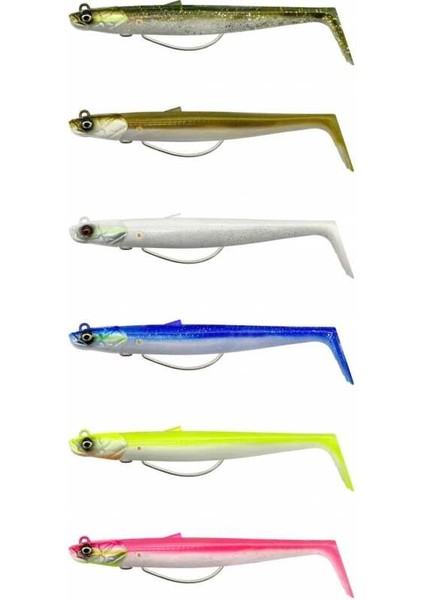 Sandeel V2 Weedless 11.5 cm 22 gr 2+1 Green Silver