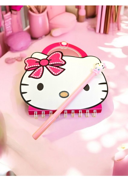 Hello Kitty Çıt Çıtlı Defter Kalem Kırtasiye Seti