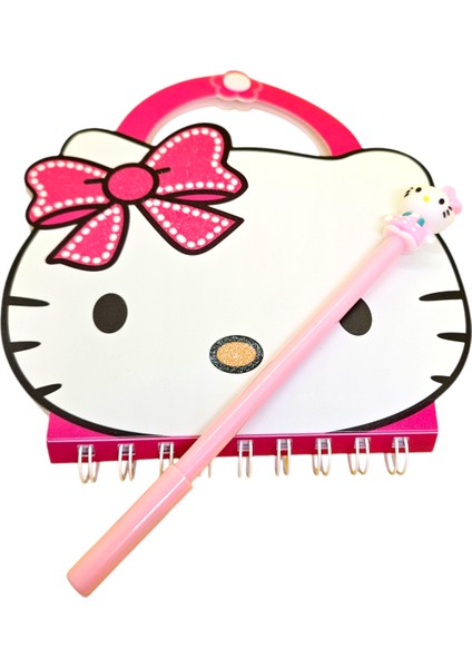 Hello Kitty Çıt Çıtlı Defter Kalem Kırtasiye Seti
