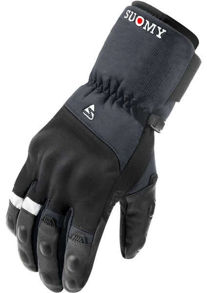 Binme Kış Motosiklet Eldivenleri Su Geçirmez Sıcak Dokunmatik Ekran-Kırmızı-Xxl (Yurt Dışından)