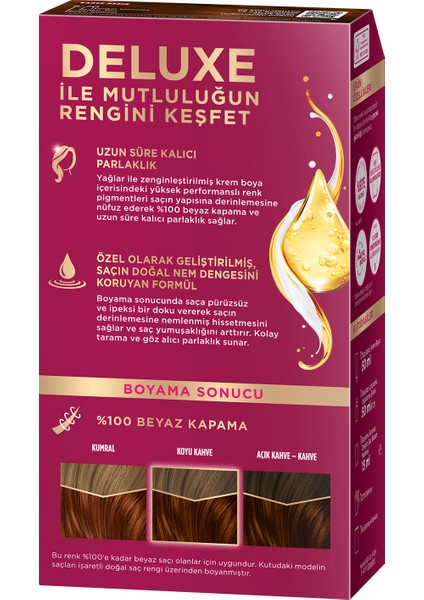 Deluxe Kalıcı Renkler 6-70 Kahve Bakır Saç Boyası